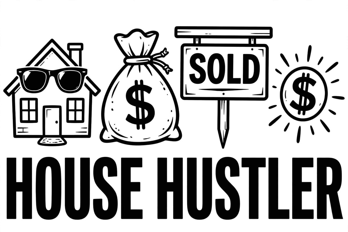 Real estate funny ready to press iron on transfer for clothing t-shirts and hoodies