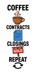 Real estate funny ready to press iron on transfer for clothing t-shirts and hoodies