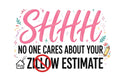Real estate funny ready to press iron on transfer for clothing t-shirts and hoodies