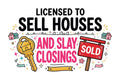 Real estate funny ready to press iron on transfer for clothing t-shirts and hoodies