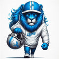 Lions football DTF ready to press iron on transfer for clothing t-shirts and hoodies