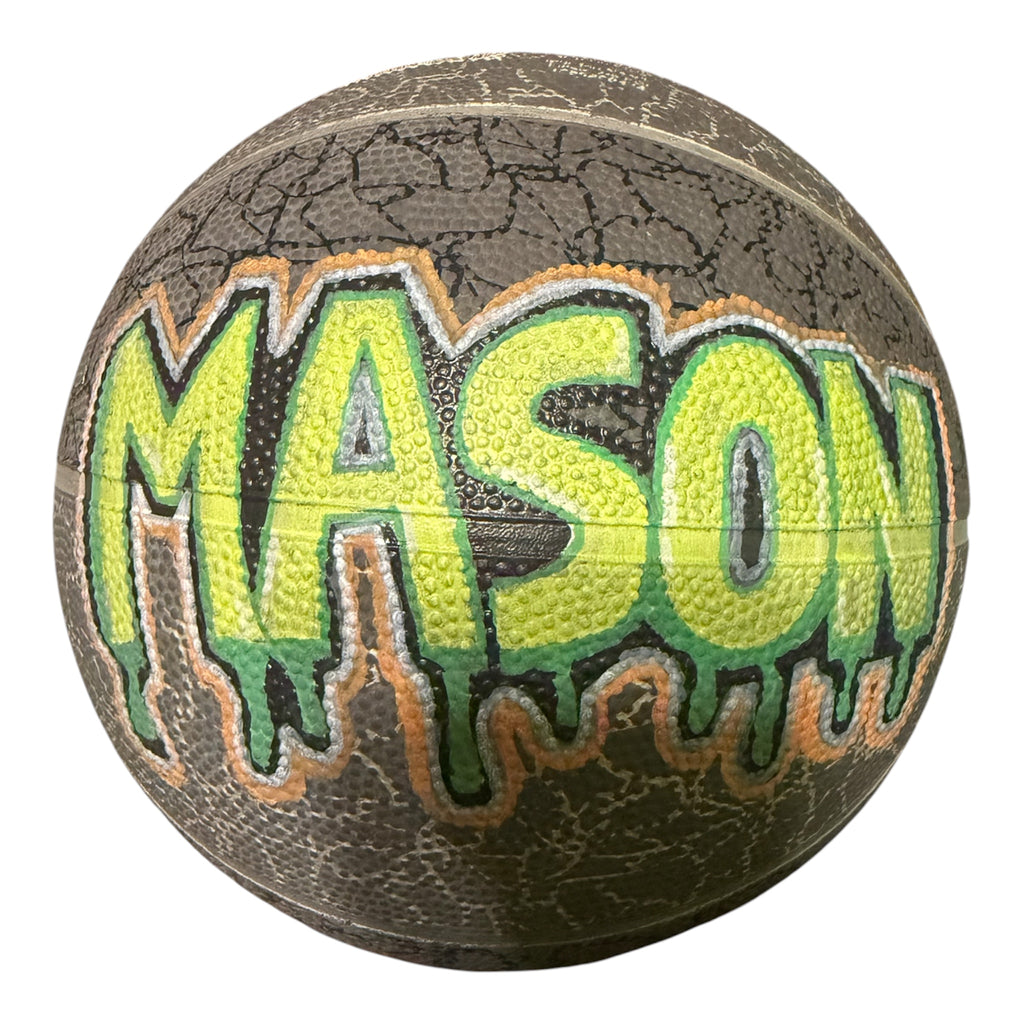 Custom hand painted basketball (includes rubber size 7 ball)