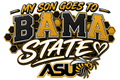 Alabama ASU  DTF ready to press iron on transfer for clothing t-shirts and hoodies