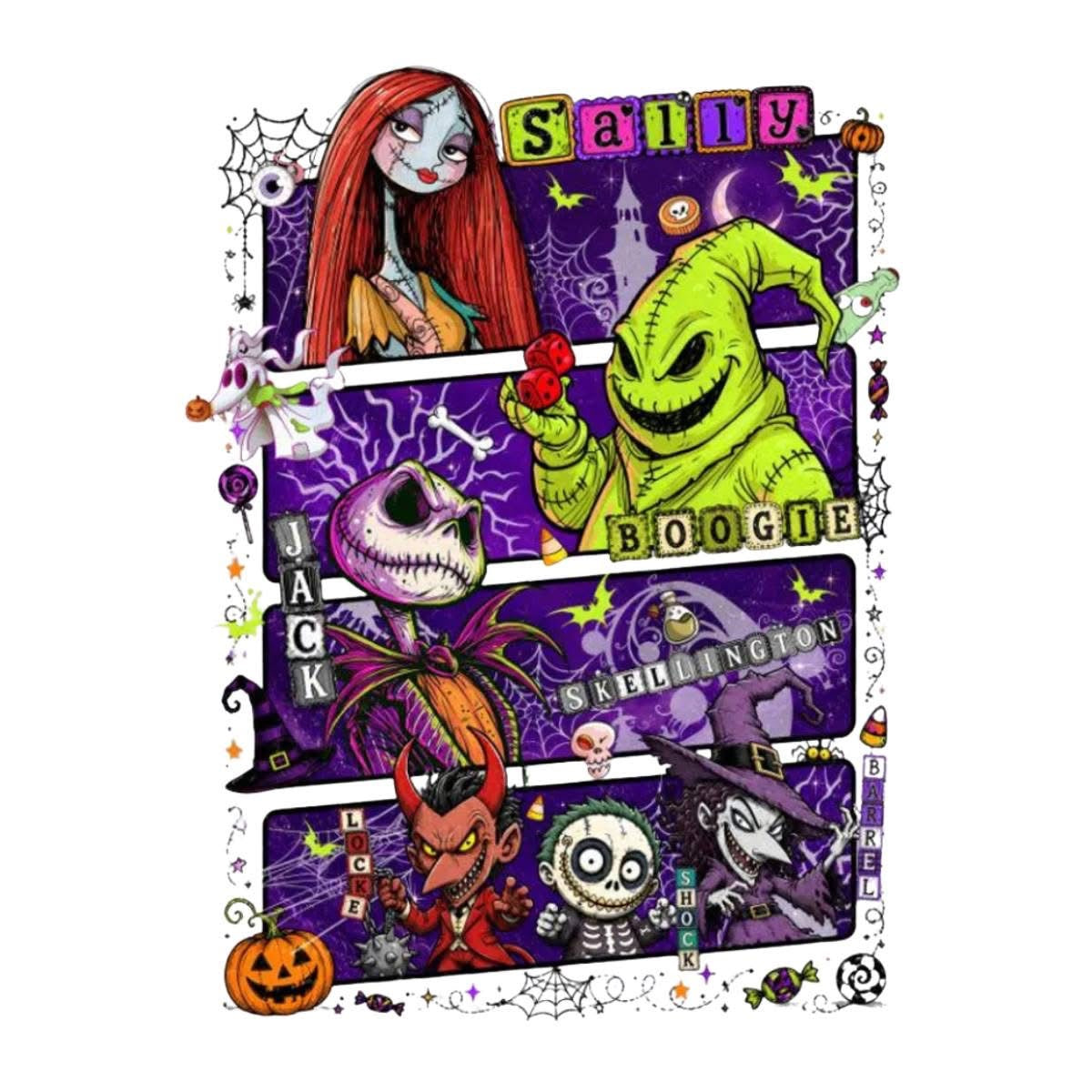The Nightmare Before Christmas (choose character) DTF ready to press iron on transfer for clothing