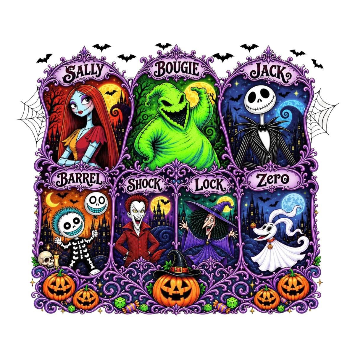 The Nightmare Before Christmas (choose character) DTF ready to press iron on transfer for clothing