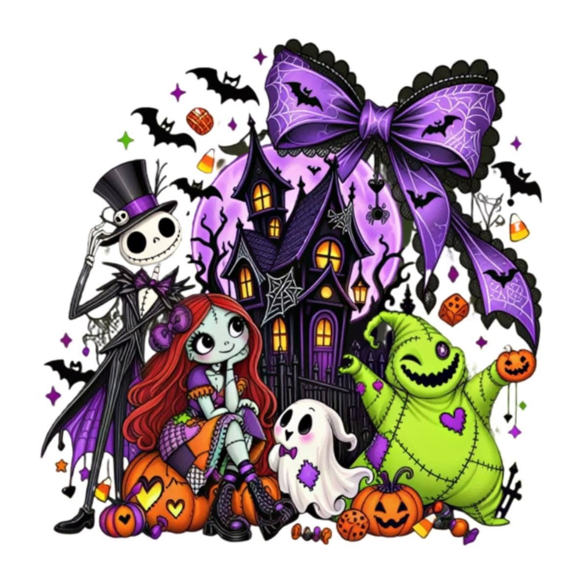 The Nightmare Before Christmas (choose character) DTF ready to press iron on transfer for clothing