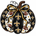 Saints Pumpkin Fall football DTF ready to press iron on transfer for clothing t-shirts and hoodies game ready