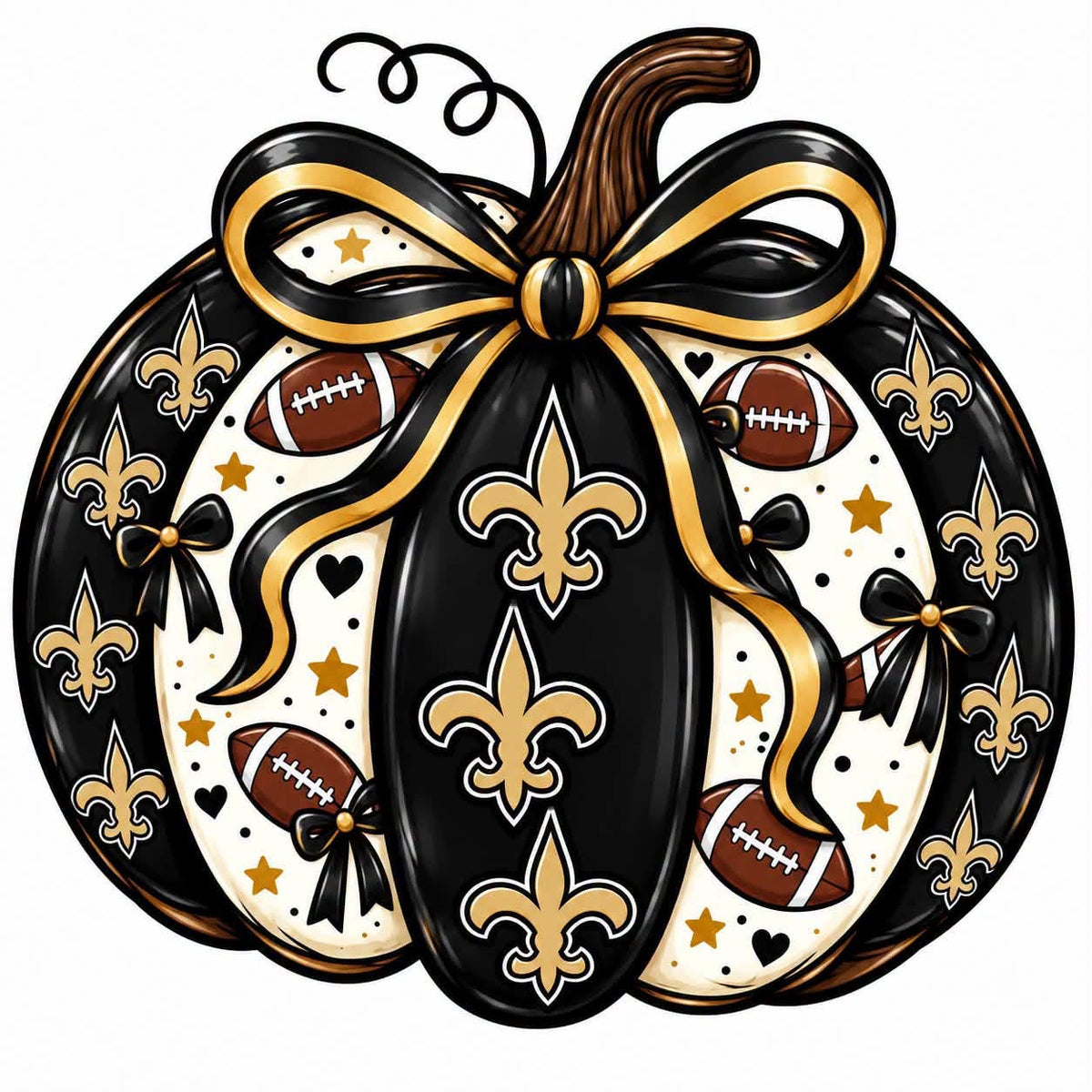 Saints Pumpkin Fall football DTF ready to press iron on transfer for clothing t-shirts and hoodies game ready