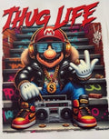 Mario Kart THUG LIFE DTF ready to press iron on transfer for clothing t-shirts and hoodies