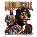 Notorious B.I.G. Biggie DTF ready to press iron on transfer for clothing t-shirts and hoodies