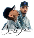 Chris Brown DTF ready to press iron on transfer for clothing t-shirts and hoodies