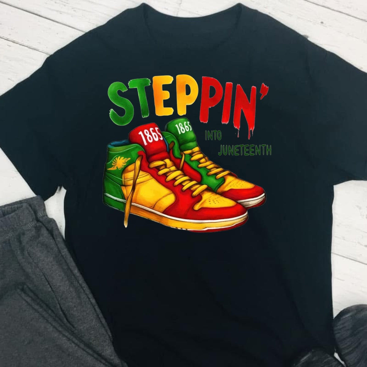 Steppin' into Juneteenth T-shirt