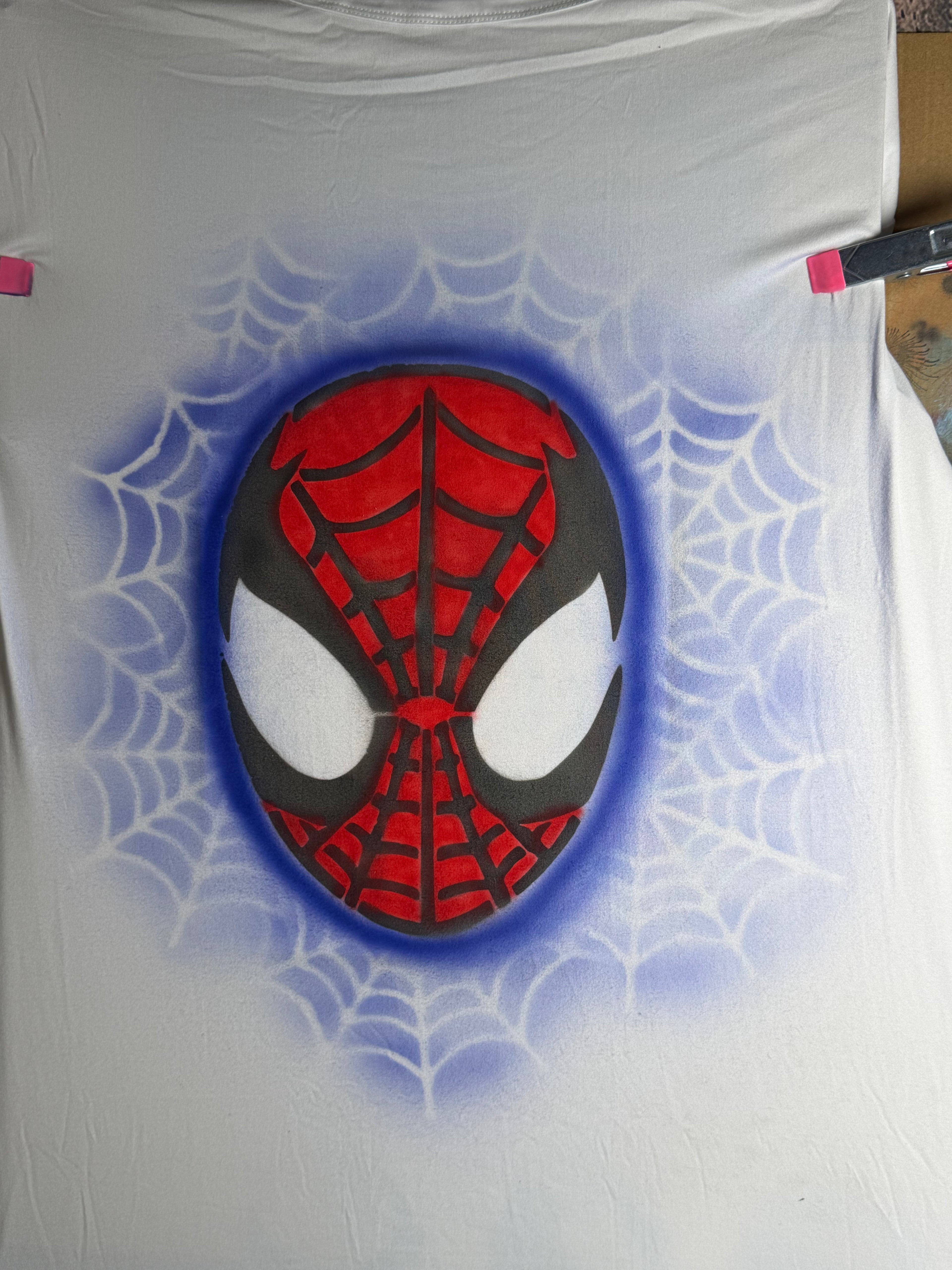 Spiderman Airbrush shirt (without name)