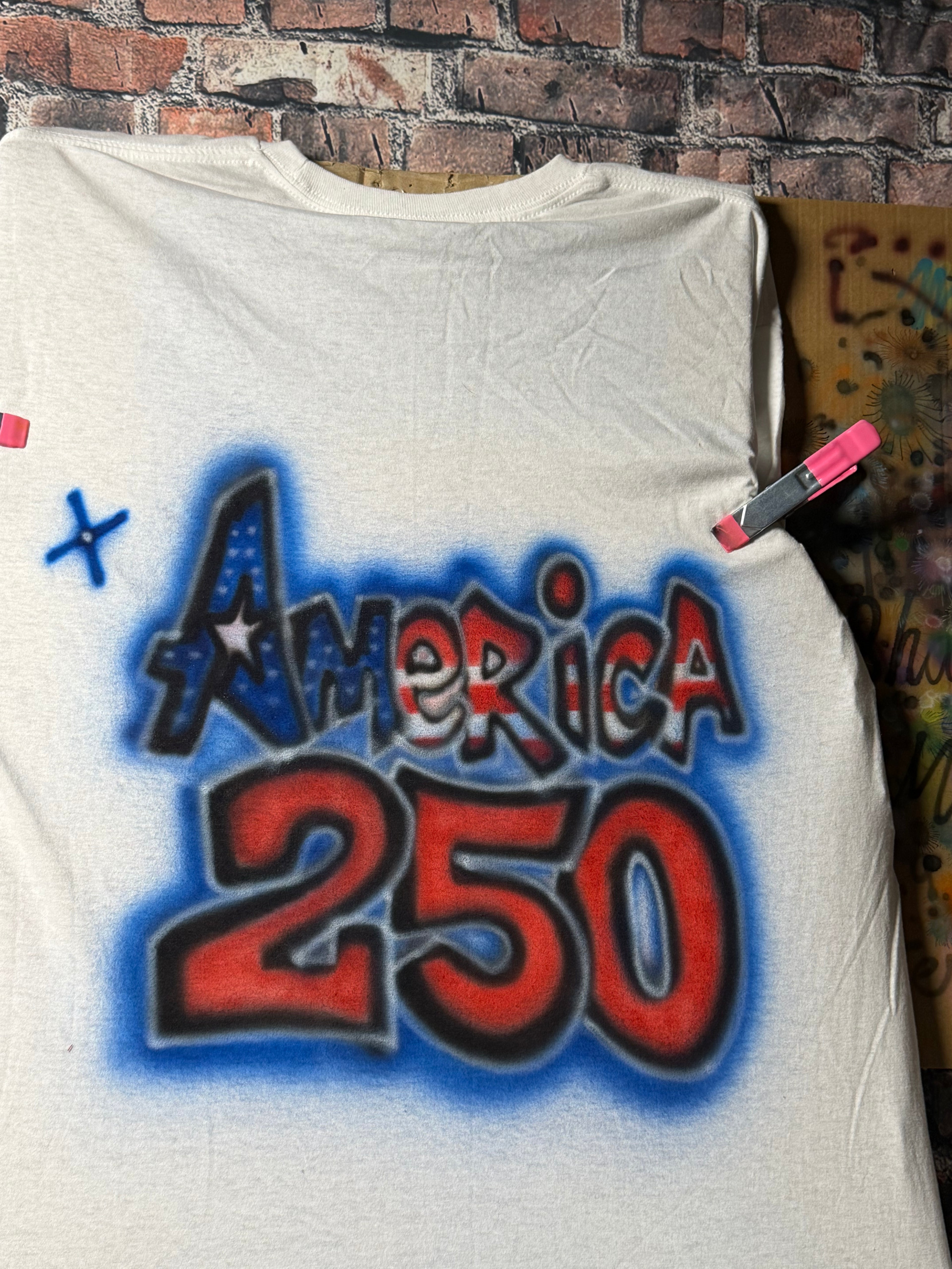 Airbrushed America 250 T-Shirt