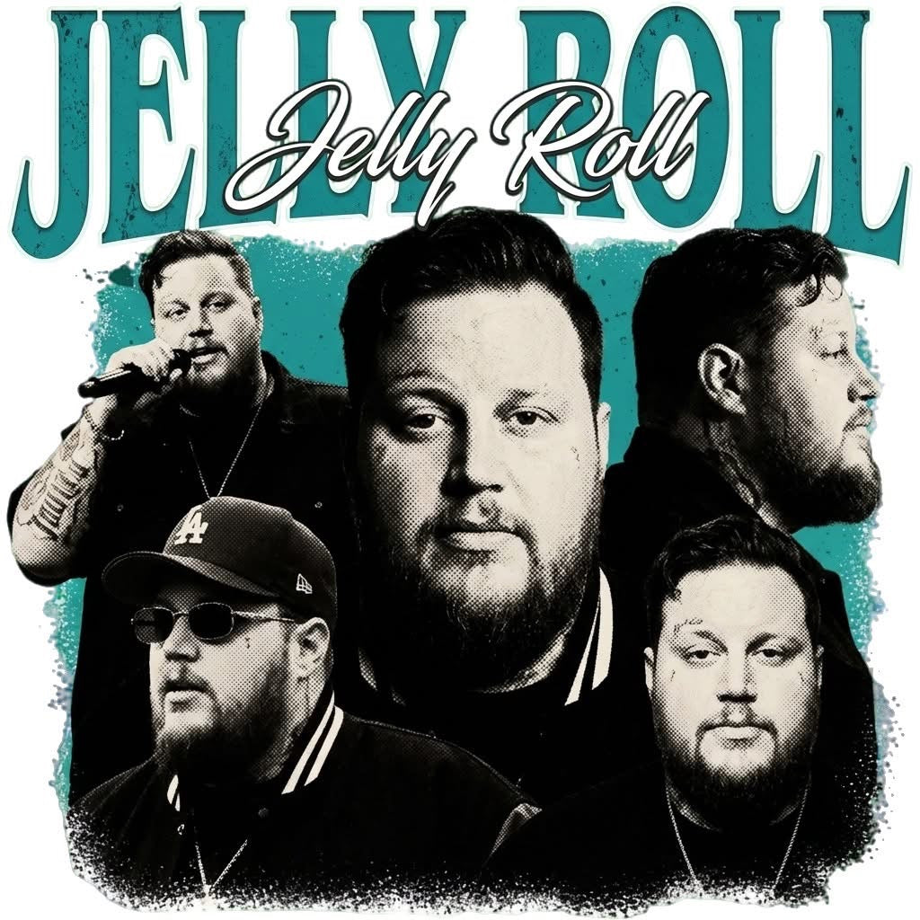 Jelly Roll DTF ready to press iron on transfer for clothing t-shirts and hoodies