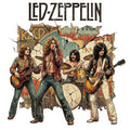 LED ZEPPELIN DTF ready to press iron on transfer for clothing t-shirts and hoodies