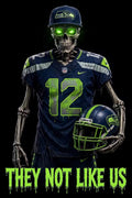 Seahawks They Not Like Us Football DTF ready to press iron on transfer for clothing t-shirts and hoodies
