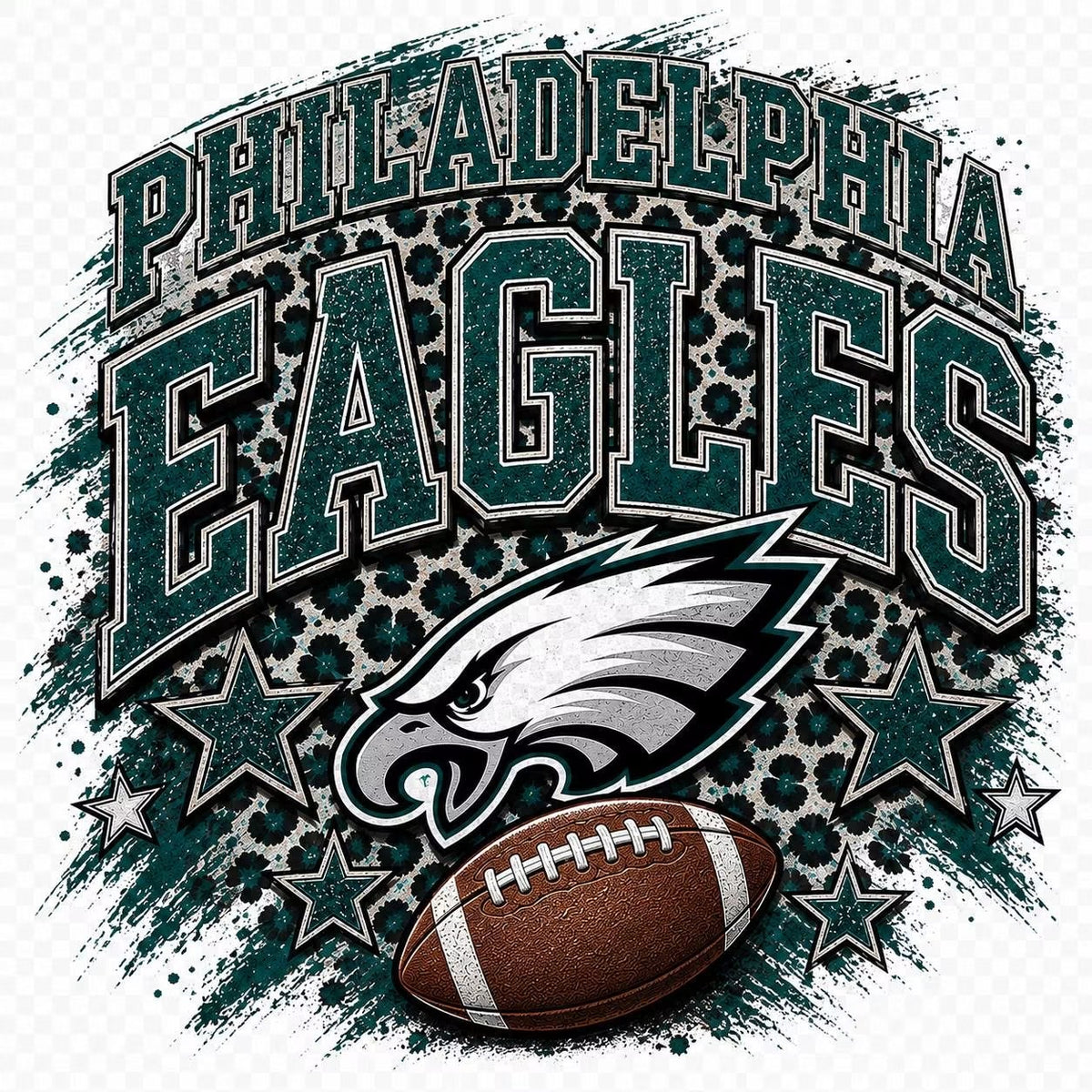 Philadelphia Eagles Football DTF ready to press iron on transfer for clothing t-shirts and hoodies