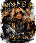 Mary J Blige DTF ready to press iron on transfer for clothing t-shirts and hoodies
