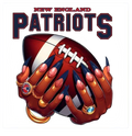 Football Girly Football DTF ready to press iron on transfer for clothing t-shirts and hoodies