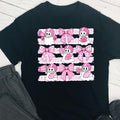 Halloween Football Breast Cancer Awareness DTF T-Shirt