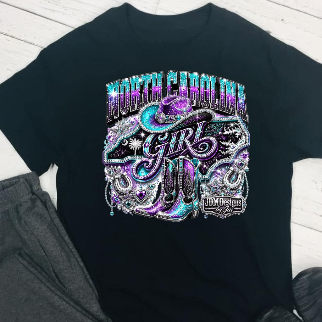 North Carolina Girl DTF T-Shirt