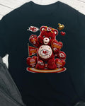Carebear Football KANSAS CITY CHIEFS DTF T-Shirt Game Ready