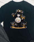 Carebear STEELERS Football DTF T-Shirt Game Ready