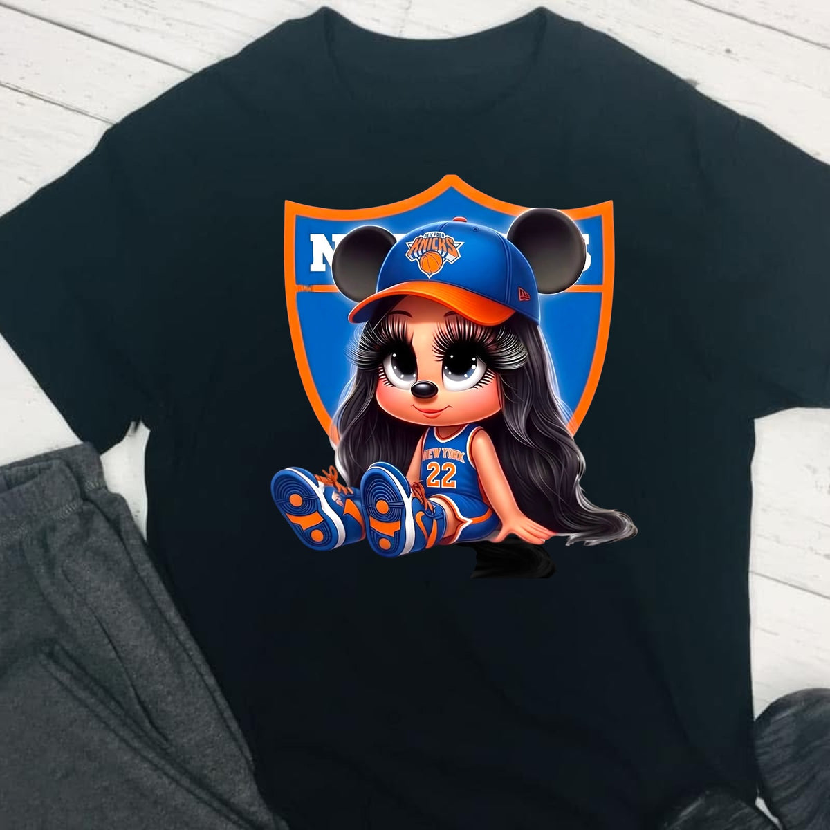 NY KNICKS Football DTF T-Shirt Game Ready