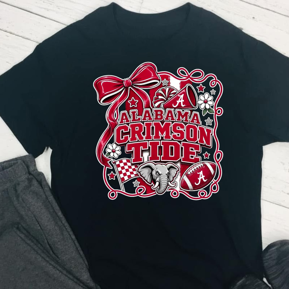 ALABAMA CRIMSON TIDE Football DTF T-Shirt
