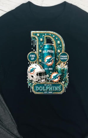 Dolphins Football DTF T-Shirt