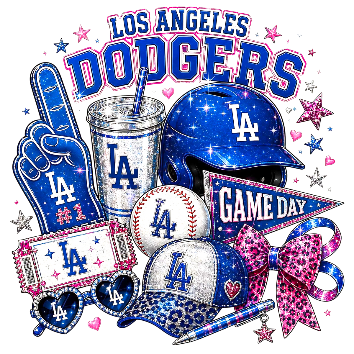 Los Angeles Dodgers Baseball DTF T-Shirt Game Ready
