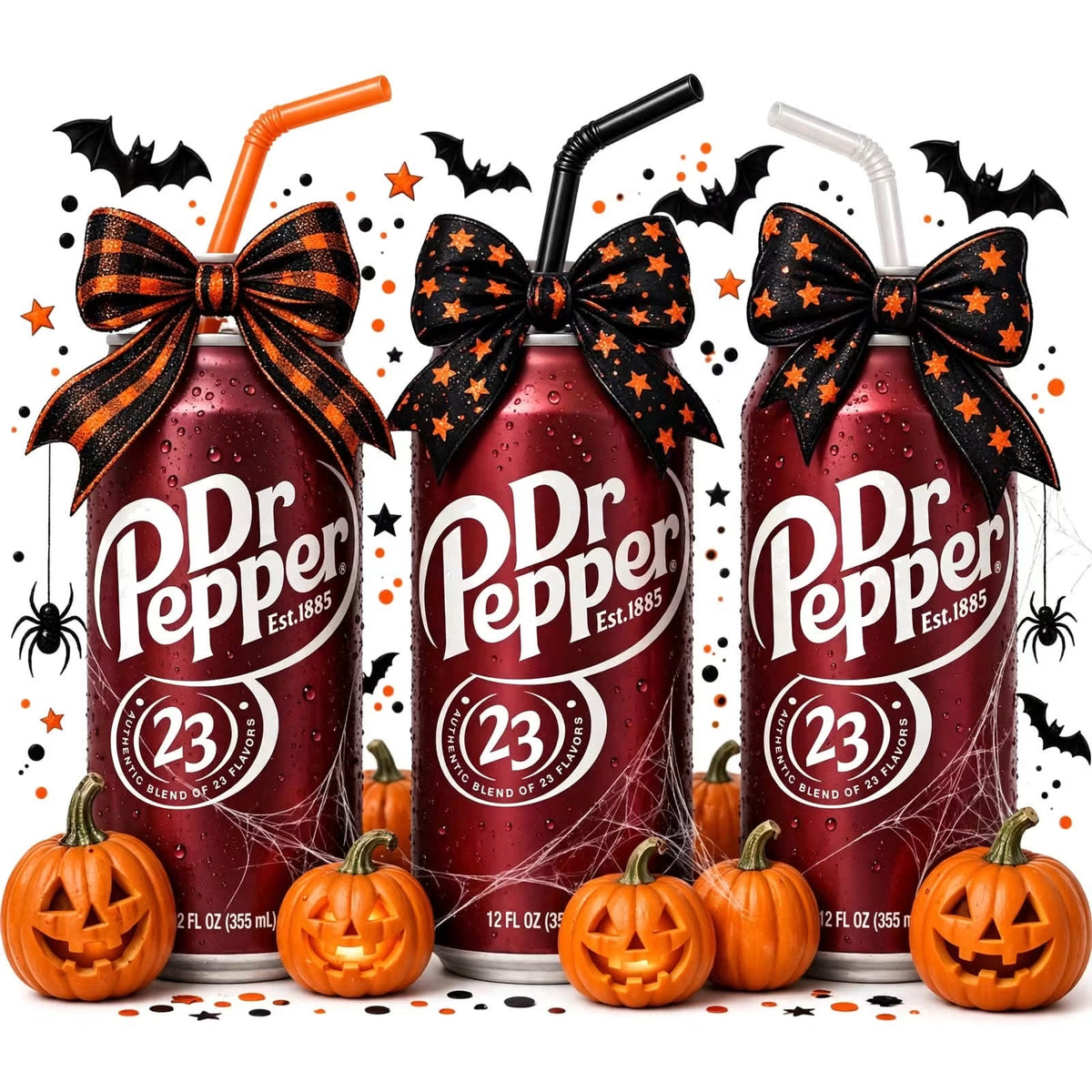 Halloween Caffeine DTF ready to press iron on transfer for clothing t-shirts and hoodies