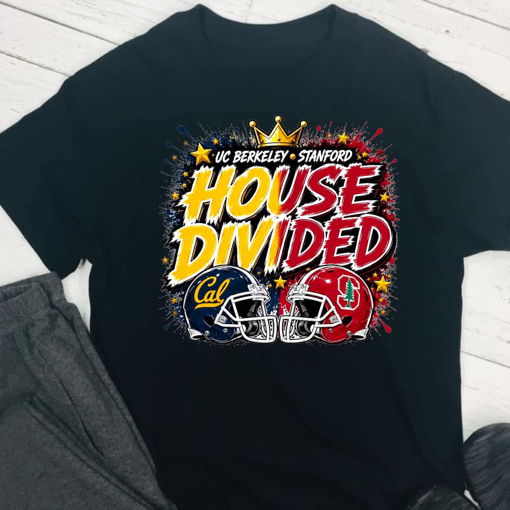 College Football House Divided DTF T-Shirt (choose team)