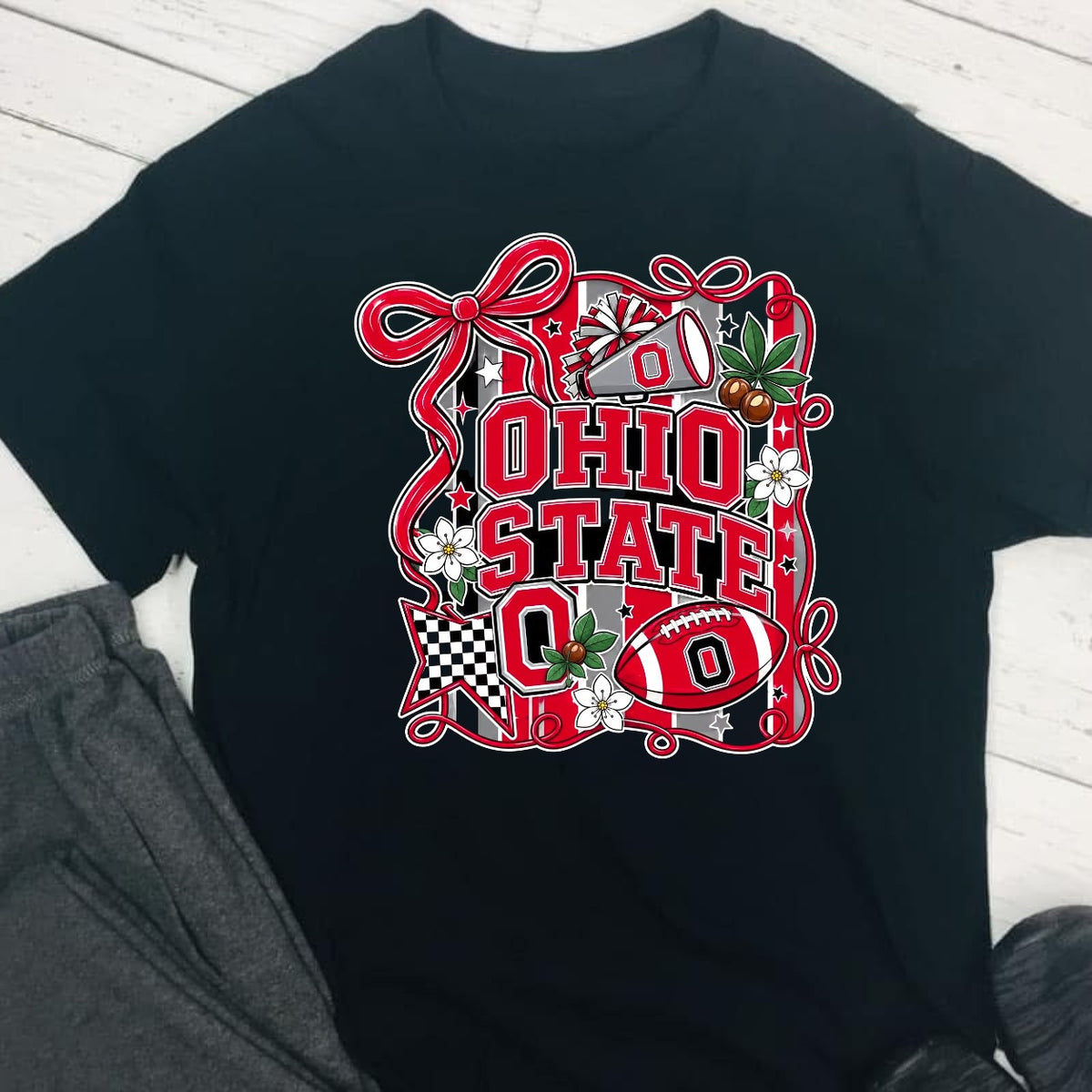 Ohio State Football DTF T-Shirt Game Ready