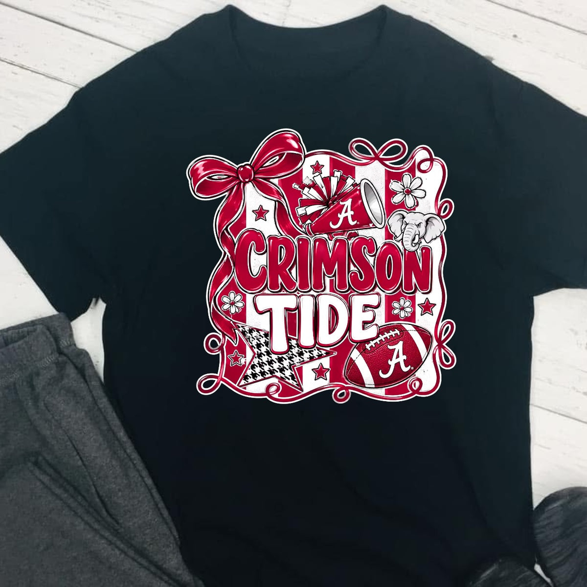 Crimson Tide Alabama Football DTF T-Shirt Game Ready