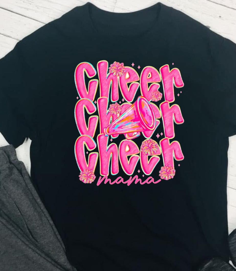 Cheer Mama Cheerleading DTF T-Shirt Game Ready