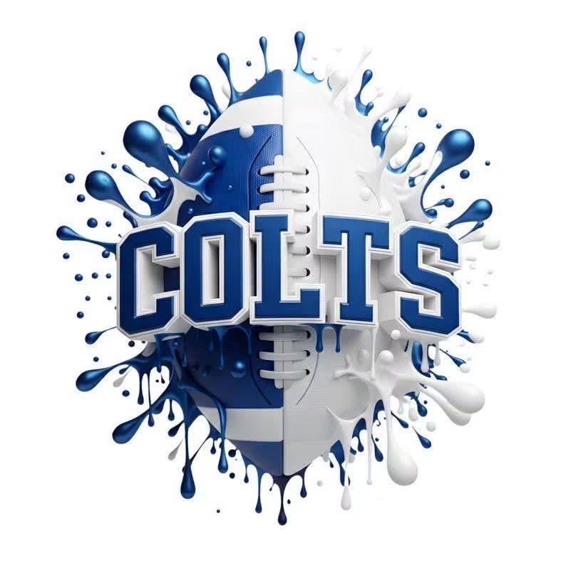 COLTS Football DTF ready to press iron on transfer for clothing t-shirts and hoodies