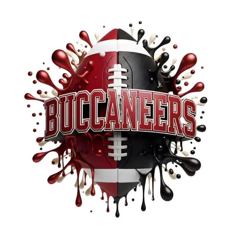Buccaneers Football DTF ready to press iron on transfer for clothing t-shirts and hoodies