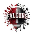 Falcons Football DTF ready to press iron on transfer for clothing t-shirts and hoodies