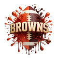Browns Football DTF ready to press iron on transfer for clothing t-shirts and hoodies