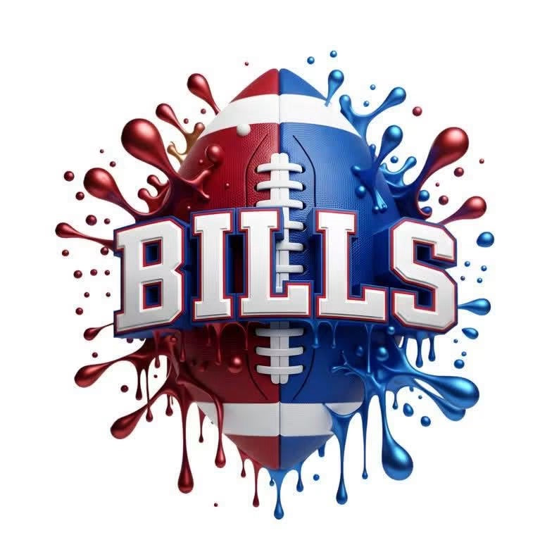 BILLS Football DTF ready to press iron on transfer for clothing t-shirts and hoodies
