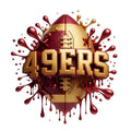 49ers Football DTF ready to press iron on transfer for clothing t-shirts and hoodies