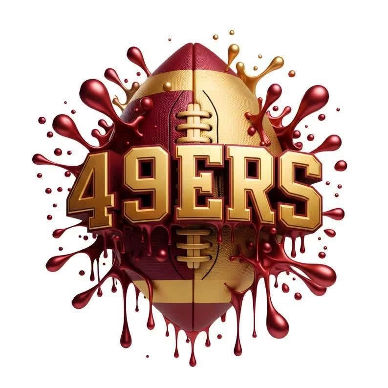 49ers Football DTF ready to press iron on transfer for clothing t-shirts and hoodies