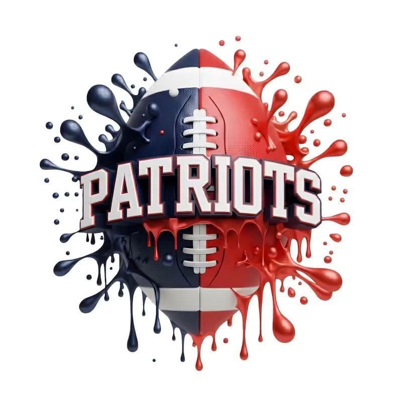 PATRIOTS Football DTF ready to press iron on transfer for clothing t-shirts and hoodies