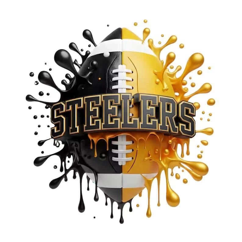 STEELERS Football DTF ready to press iron on transfer for clothing t-shirts and hoodies