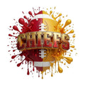 CHIEFS Football DTF ready to press iron on transfer for clothing t-shirts and hoodies