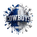COWBOYS Football DTF ready to press iron on transfer for clothing t-shirts and hoodies
