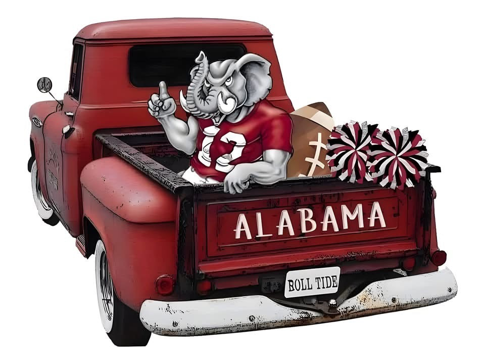 ALABAMA Football DTF ready to press iron on transfer for clothing t-shirts and hoodies