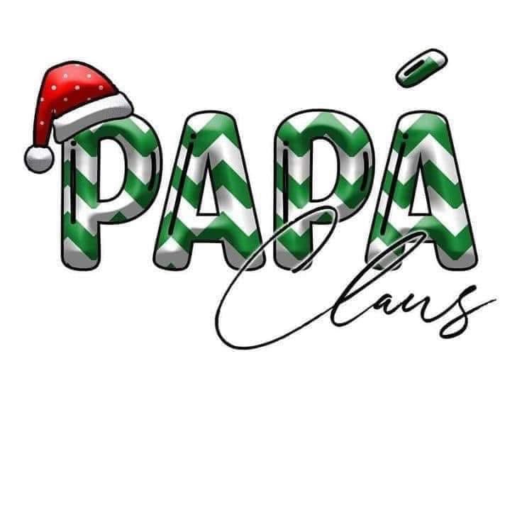 Mama/Papa Claus Christmas Mom/Dad DTF ready to press iron on transfer for clothing t-shirts and hoodies